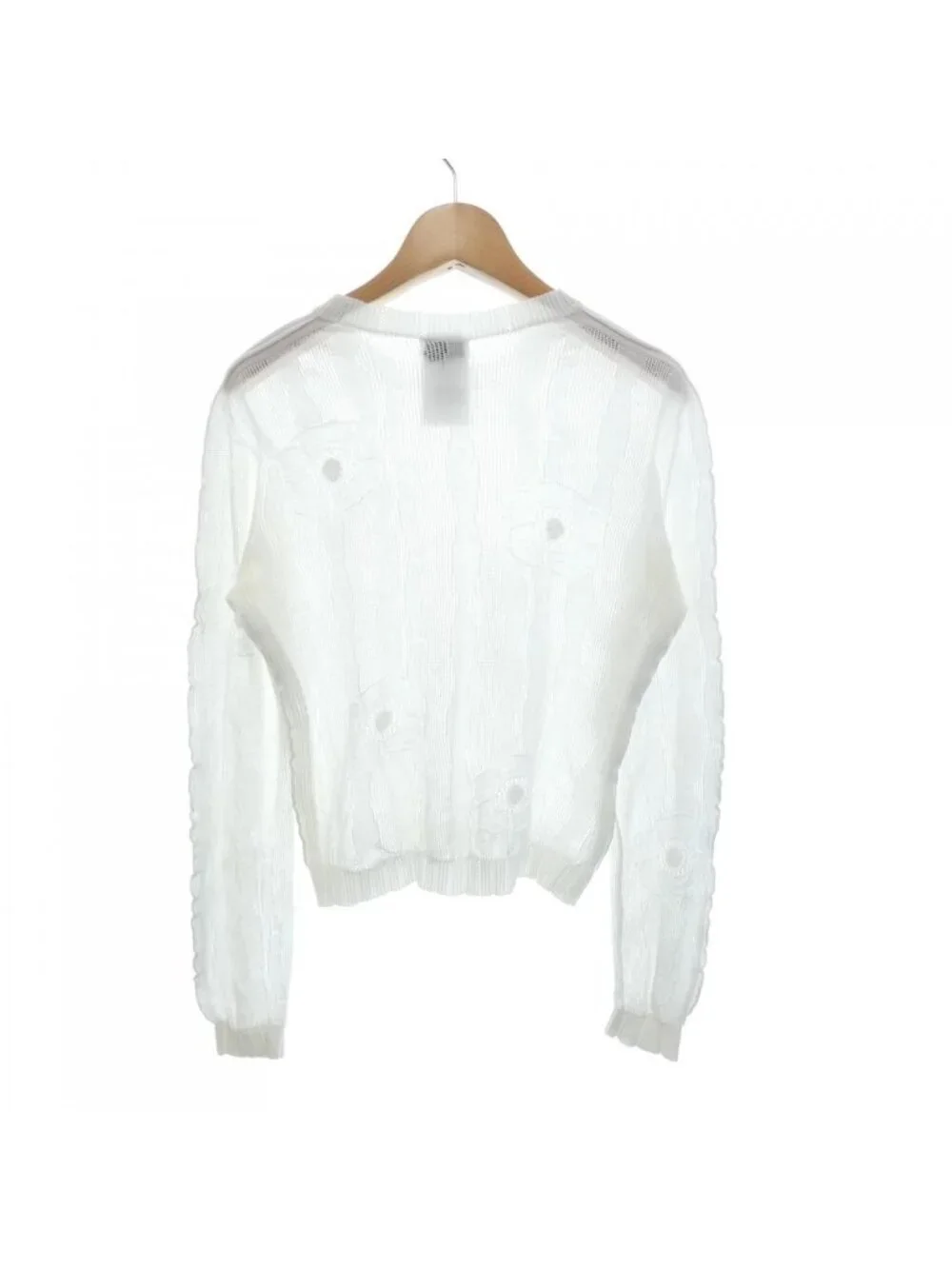 Chanel Knit Sweater White